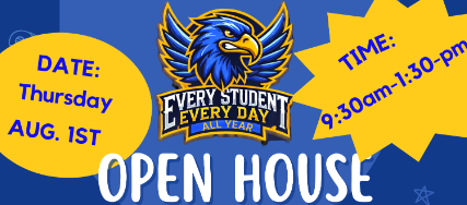 McLendon Elementary Blue Hawk Day Open House August 1st from 9:30-1:30